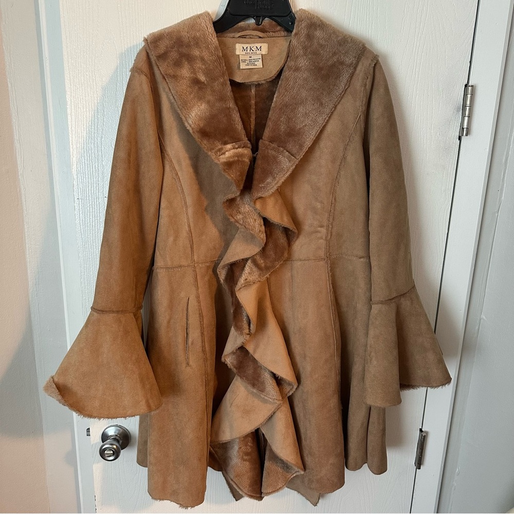 MKM Tan Suede Women's Coat